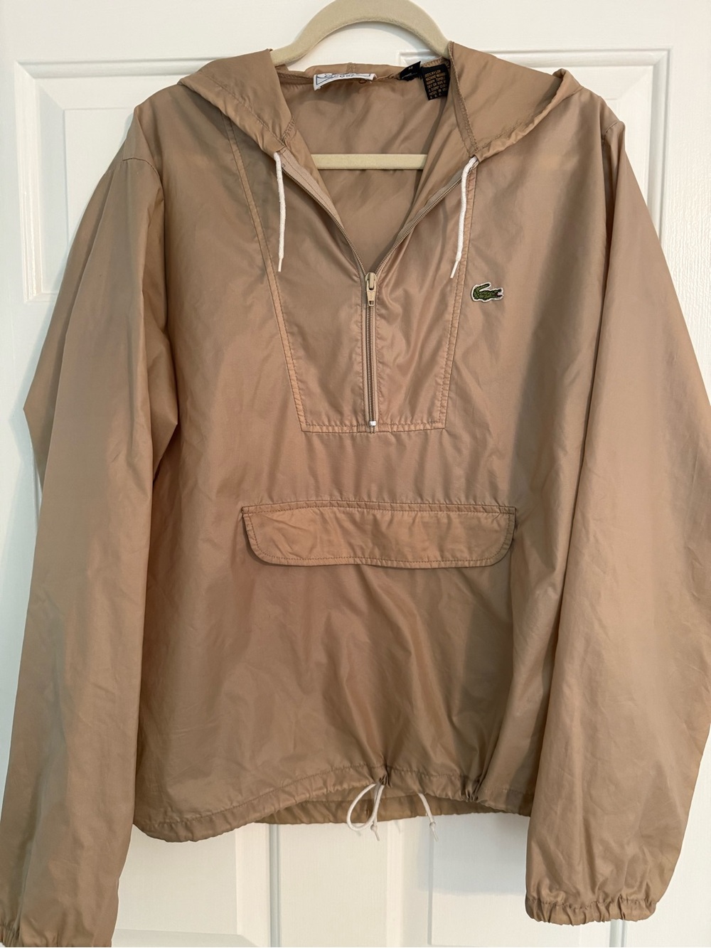 Lacoste unisex Hooded Anorak nylon Jacket — vintage